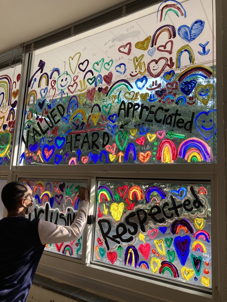 Art_with_MsG's tweet image. This year we experimented with painting our social contract/class agreements all over our art room windows! They turned out pretty great!! #teamkidsfirst #ArtsatCarroll