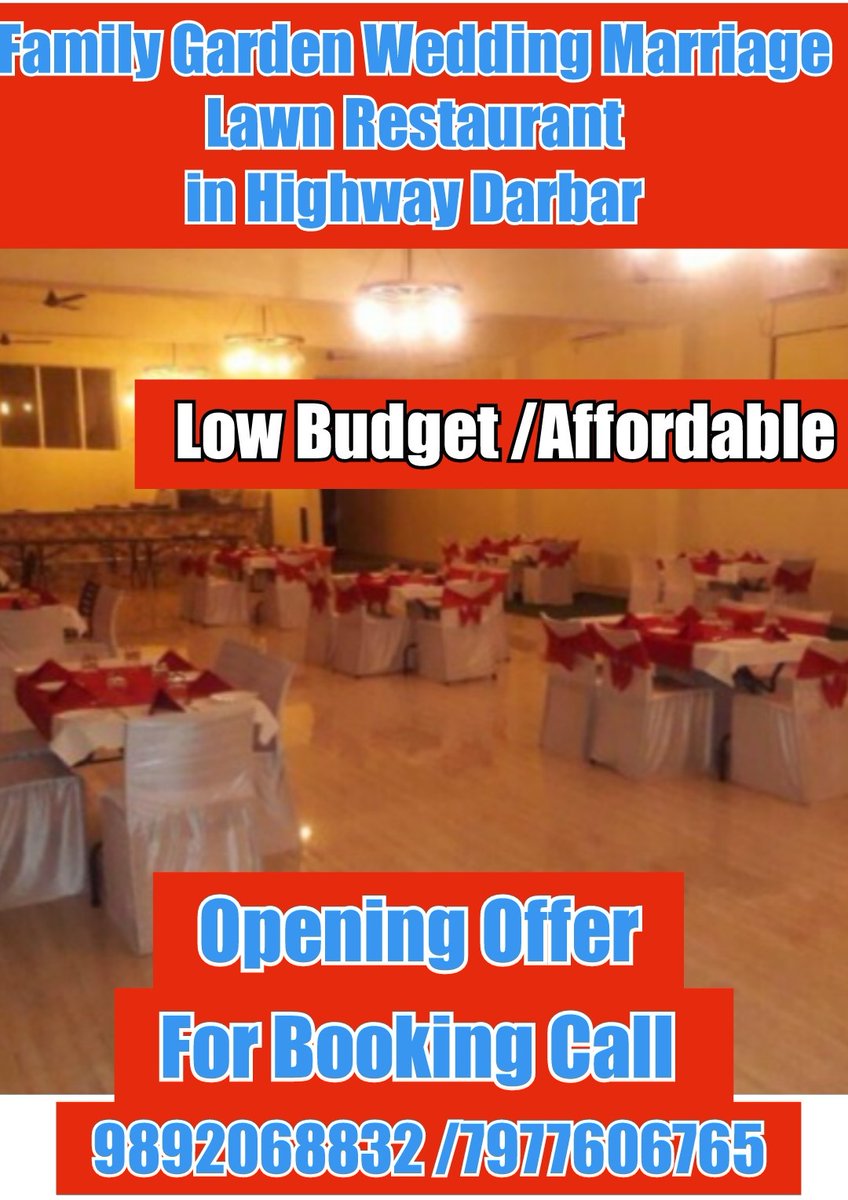 DarbarHighway's tweet photo. For affordable budget, please book space  as low as Rs 20,000 per evening for 200 Guests.  

Please call :-

9892068832 /7977606765

#marriagespace 
#hallbooking 
#banquet 
#banquethall 
#vasai 
#virar 
#nalasopara https://t.co/k4ZyznJE2q