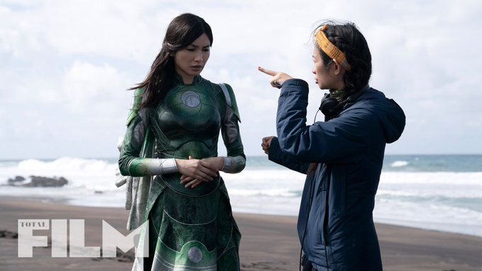 GemmaChanSource's tweet photo. New Stills of Gemma as Sersi on the set of Eternals #GemmaChan #TheEternals https://t.co/gqIruVyX6q