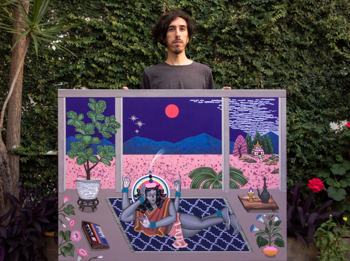 ✺ Templo Lira ✺
Oleo y acrilico sobre tela.
90x120 cm
🐍🐍🐍

#painting #oilpainting #acriliconcanvas #Psychedelicart #Psychonauts