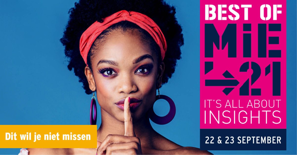 De belangrijkste reden om vandaag nog een MIE-ticket te bestellen: Deze unieke en memorabele editie mag je gewoon niet missen! Volgende week is het al zo ver en staat MIE’21 voor de deur. Programma en tickets: mie.nl
#mie21 #bestofmie #itsallaboutinsights