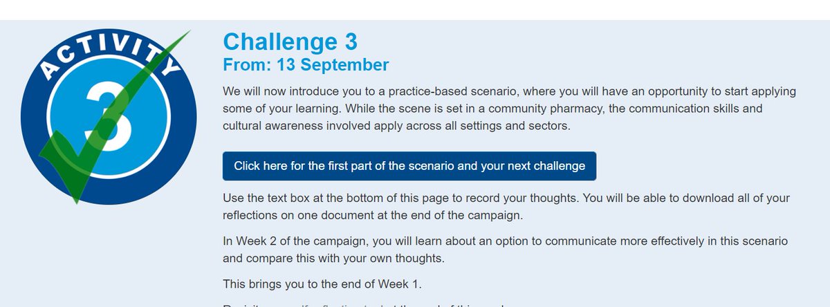 CPPESarahSantos's tweet image. &apos;Seeing you better: culturally competent person-centred care&apos; is the title of our new learning campaign designed to help pharmacy professionals reflect on their own cultural competence. 
Week one involves three challenges - get started now at cppe.ac.uk/seeing-you-bet…
@CPPEEast
