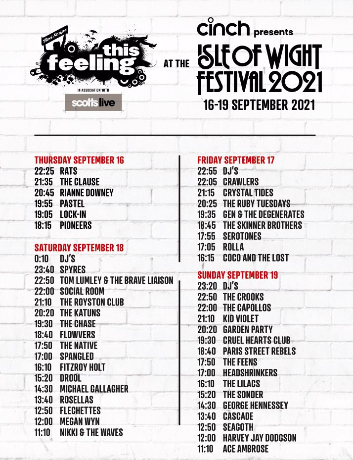 🚨 ATTENTION 🚨 

We take to the stage with <a href="/This_Feeling/">This Feeling</a>  and <a href="/scottsmenswear/">scotts</a> at <a href="/IsleOfWightFest/">Isle of Wight Festival</a> on Sunday 19th September at 18:40 alongside <a href="/cruelhearts/">Nelson Miguel</a> club and @thecrooks.

isleofwightfestival.com/info/tickets

We look forward to seeing all of your beautiful faces.

Paris Street Rebels