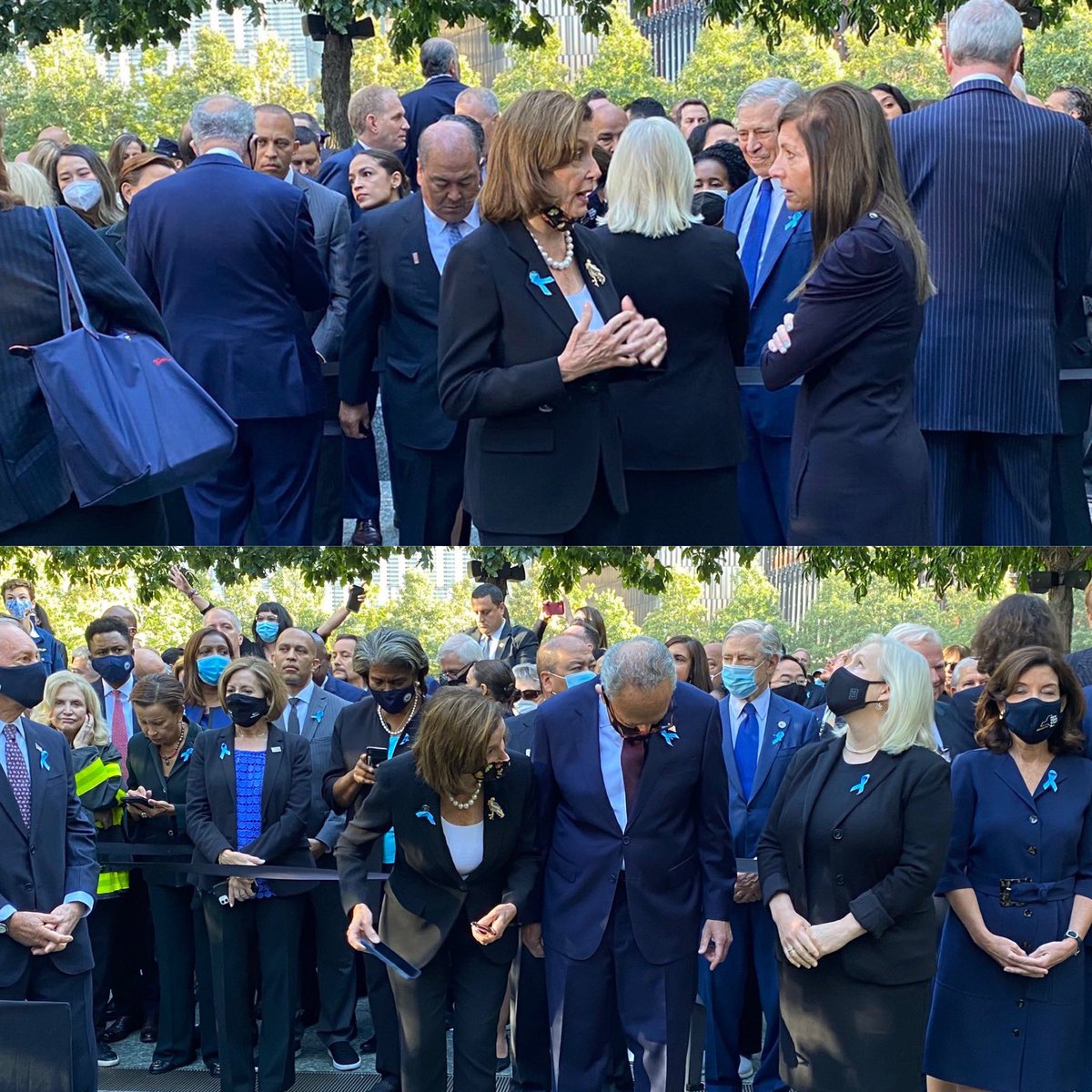 CarlHigbie's tweet image. Before the cameras arrived vs after… COVID theater. This is why we don’t trust these people