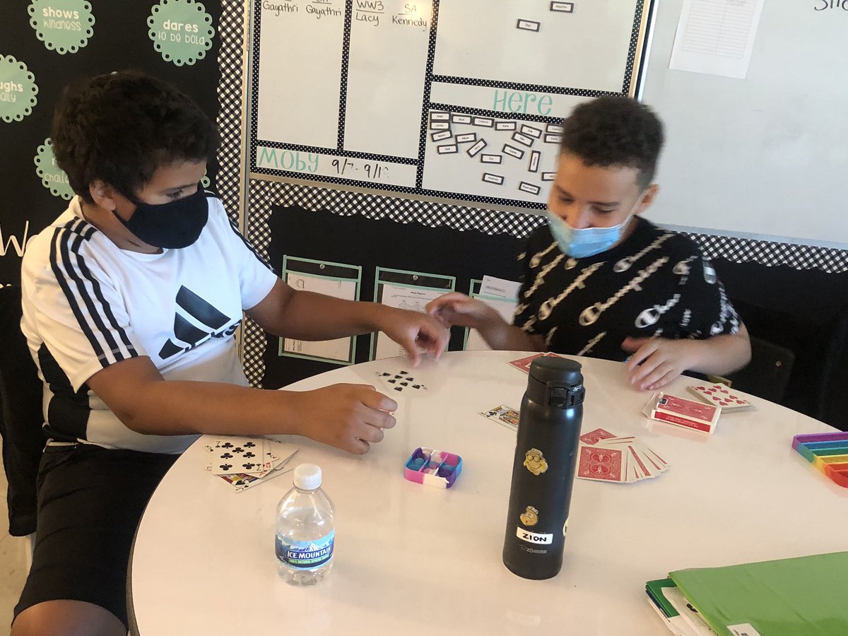 KatieRenners's tweet photo. Having some fun and practicing our multiplication facts: Multiplication War, Kaboom, and Beat the Dotโฆ..too much fun in FLEX Time today. #MIStrong #MasonMoment #InfinityMI #COMETogether https://t.co/tryJ9xiPUo