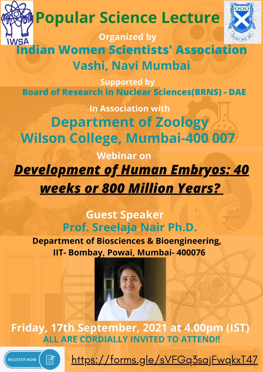 Happening on Friday, Sep 17th. Do register if you are curious, would like to know more and participate in the discussion! #SciComm #ScienceOutreach #developmentalbiology #development