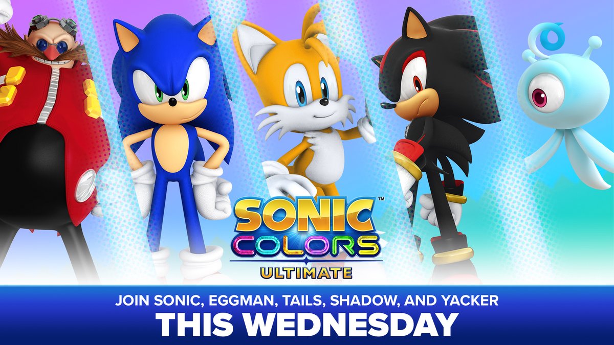 It's that time again! Join us this Wednesday at 10am Pacific as Sonic, Tails, Dr. Eggman, Shadow, and Yacker take over our Twitter to answer your questions!

(No - Shadow isn't in Sonic Colors: Ultimate - but we invited him anyway!)