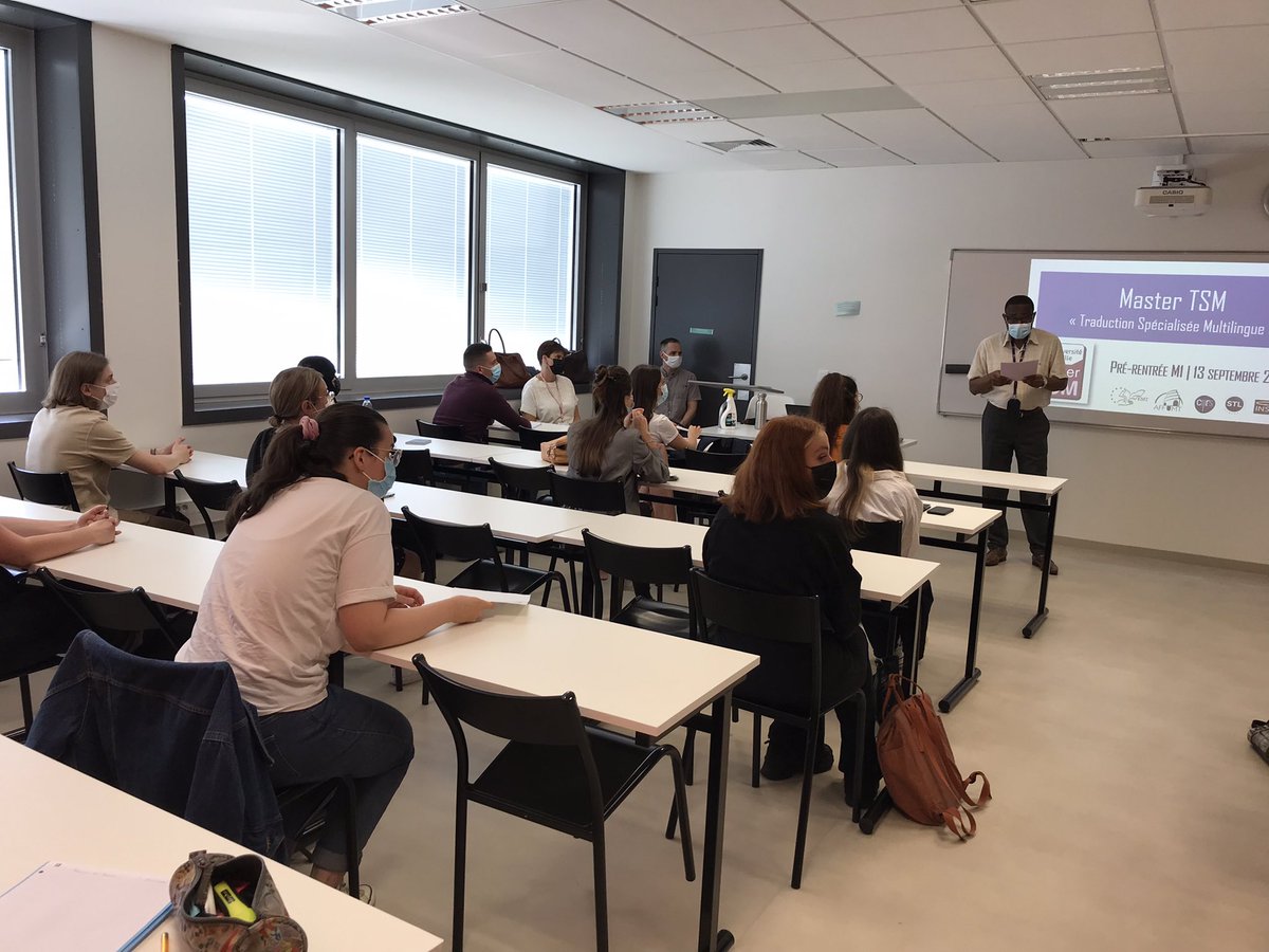 Master_TSM's tweet photo. #Prérentrées

Aujourd’hui avaient lieu les réunions de pré-rentrée pour les étudiants de la formation @Master_TSM @univ_lille 
Bonne reprise à toutes et à tous, et tous nos vœux de réussite pour cette nouvelle année universitaire qui commence !! 💪 https://t.co/u3ikdR1MHp