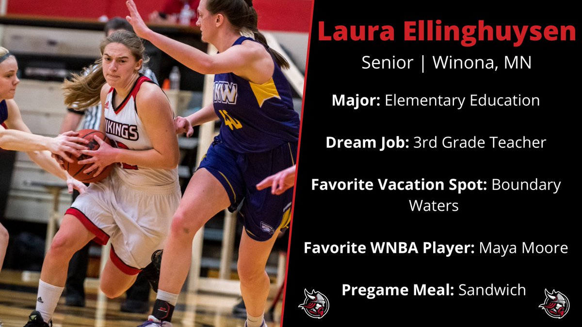 Over the next few weeks, we will introduce our 2021-22 team. First up is senior Laura Ellinghuysen 🏀