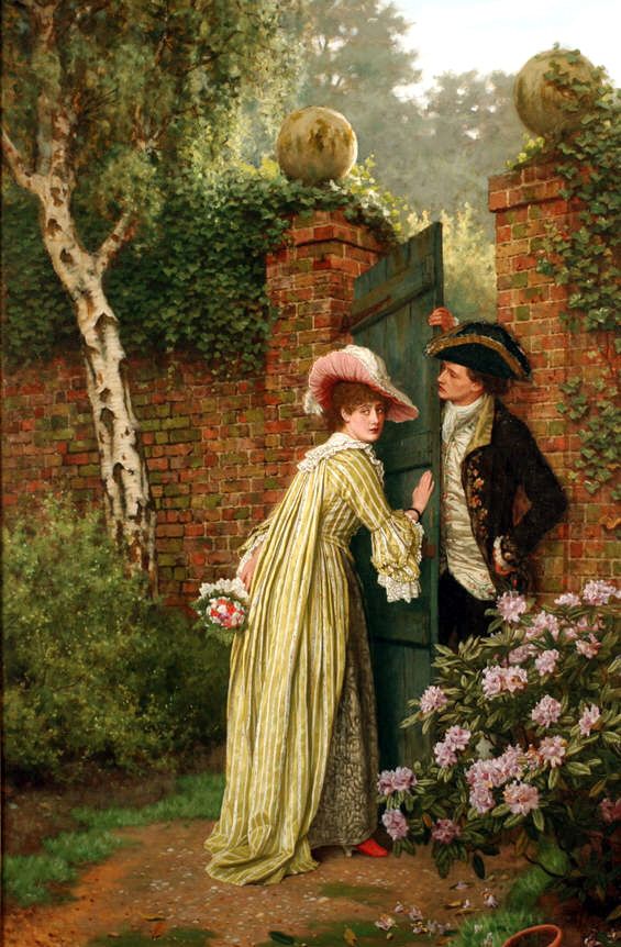 The Tryst, by English painter Charles Haigh-Wood (1899). In private collection.