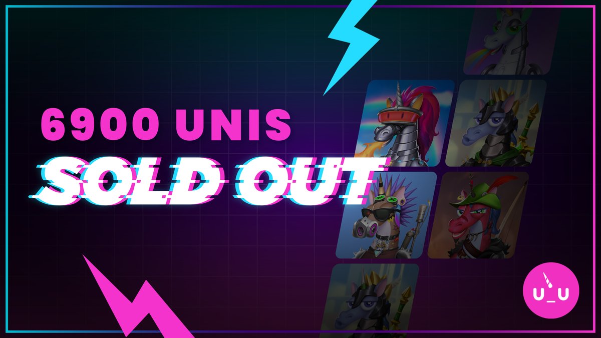 6900 UNIS SOLD OUT.

Thank you UniFam for your love and support. We would also like to apologize for the minting issues with the website earlier.

#U_Uforall #UniFam