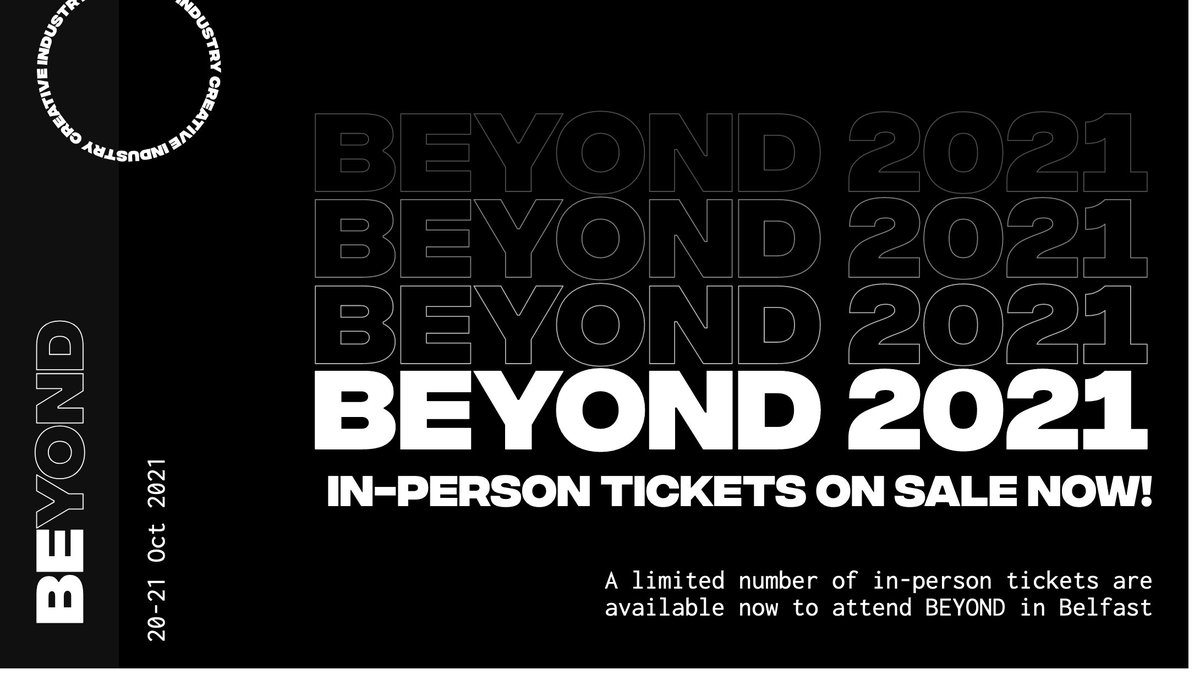 BeyondCnf's tweet image. ❗️😍 🎟️ A LIMITED number of in-person tickets to #BEYONDConf in Belfast are on sale now - don't miss out!!

To find out more about the benefits of attending in person, as well as for prices and concession tickets, follow the link below👇

▶️▶️ More info: bit.ly/2YSGDBb