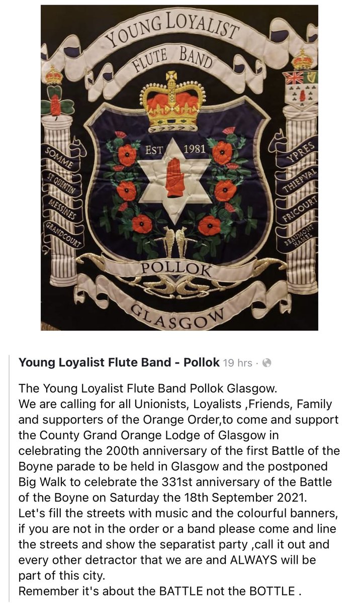 Young Loyalist Flute Band tweet media