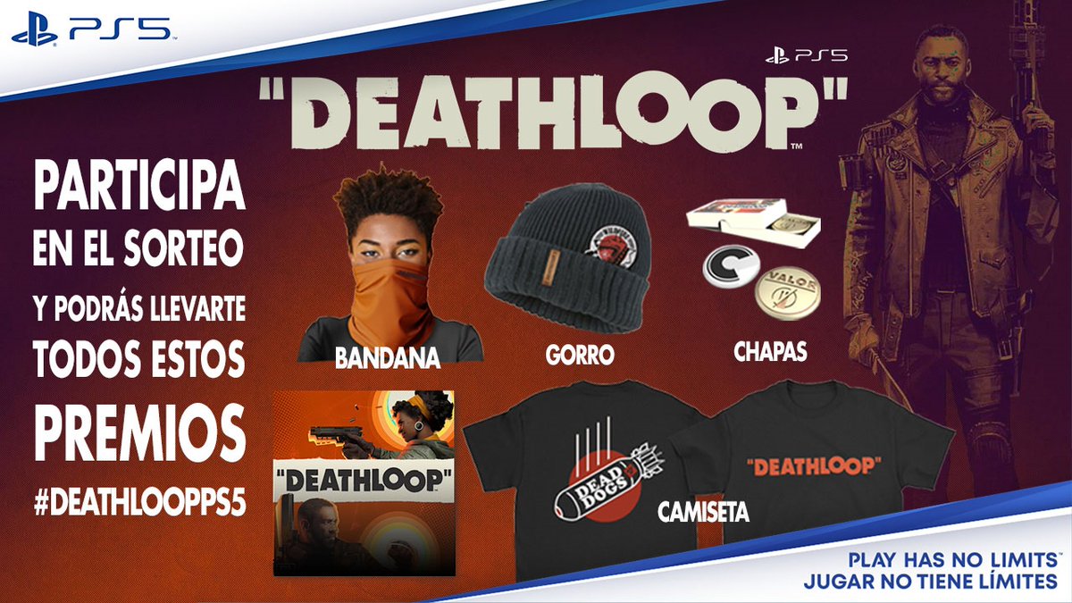MGG_ESP's tweet photo. ¿Vas a romper el bucle de #DEATHLOOP?

Si quieres un código del juego y este pack de merchandising:

-Follow a @MGG_ESP, @PlayStationES y @deathloop.

-RT a este tuit.

-Menciona a un amigo que crees que rompería el bucle.

-Usa #DeathloopPS5

Ganador mañana a las 12:00. https://t.co/Erj0rzFZMr