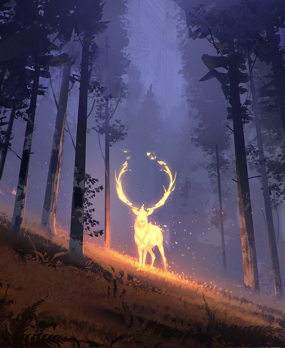 Yes, this deer probably have a quest for you. #illustration #artistsontwitter