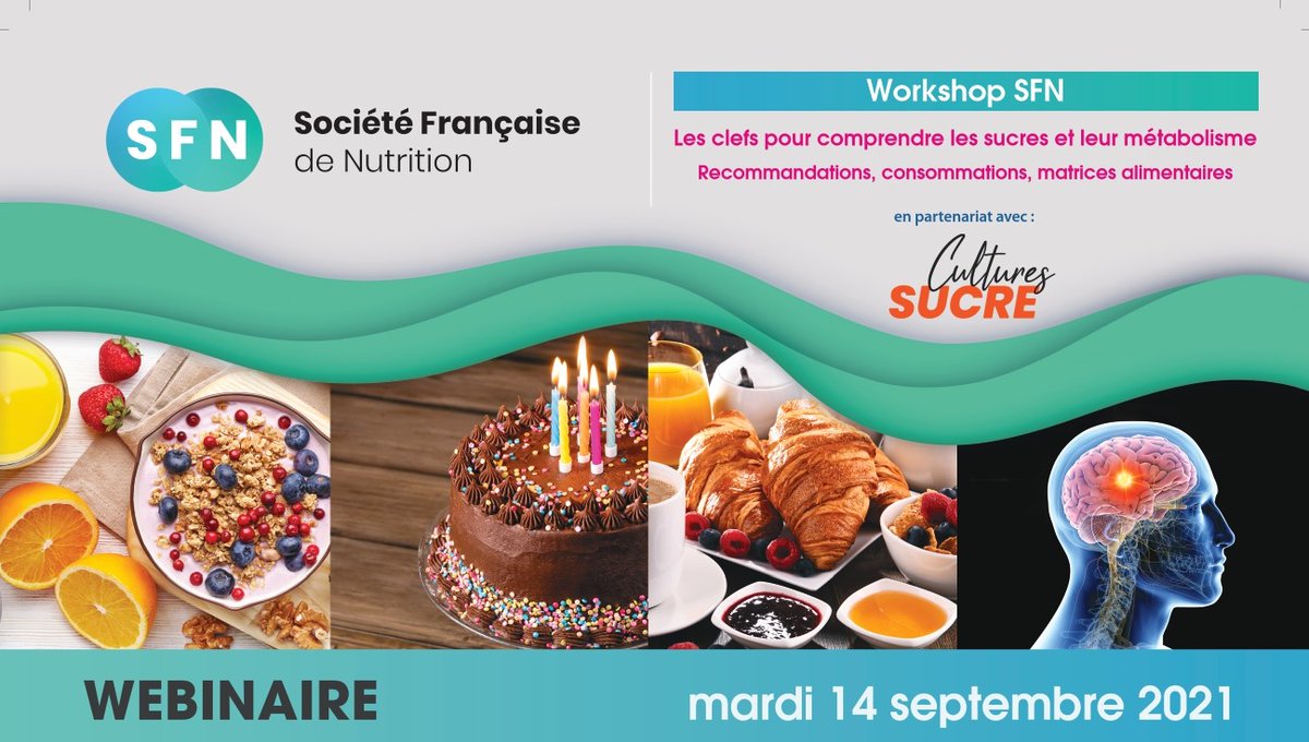 Cultures_sucre's tweet photo. J-1 ! C'est demain ! Le Workshop « Les clefs pour comprendre les #sucres et leur métabolisme » organisé par @SFNutrition_Fr en partenariat avec @Cultures_sucre a lieu demain à 10h. Vous pouvez encore vous inscrire https://t.co/wTKzZ0UxQW #nutrition #alimentation https://t.co/yJwJjnXuOi