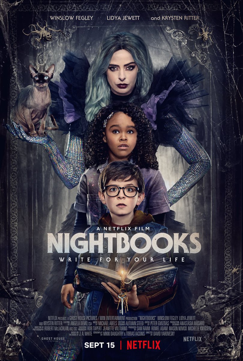 Nightbooks will be coming out September 15th on Netflix! Honored to have been a part of a fantastic music team. Really excited for this one!