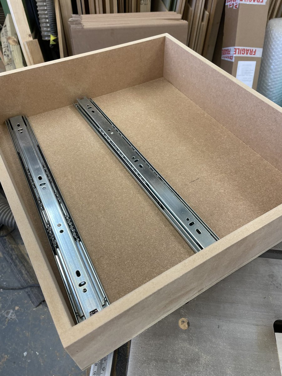 RP_Joinery's tweet photo. Very busy day today 🙂 another batch of radiator shelves. Replacement drawer box & garden table top. Ready to fit later this week #worcester #workshop #radiatorshelf #gardentable #drawerbox #carpentry https://t.co/ZJue9H0qIM