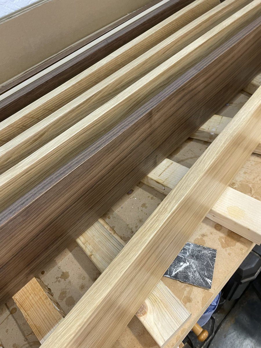 RP_Joinery's tweet photo. Very busy day today 🙂 another batch of radiator shelves. Replacement drawer box & garden table top. Ready to fit later this week #worcester #workshop #radiatorshelf #gardentable #drawerbox #carpentry https://t.co/ZJue9H0qIM