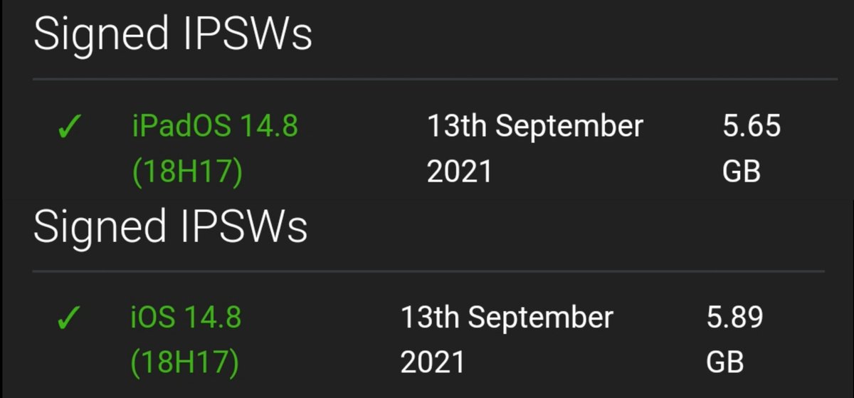 iamjustatechh's tweet image. iOS 14.8 has been released.
#iOS #iOS148 #iOS14