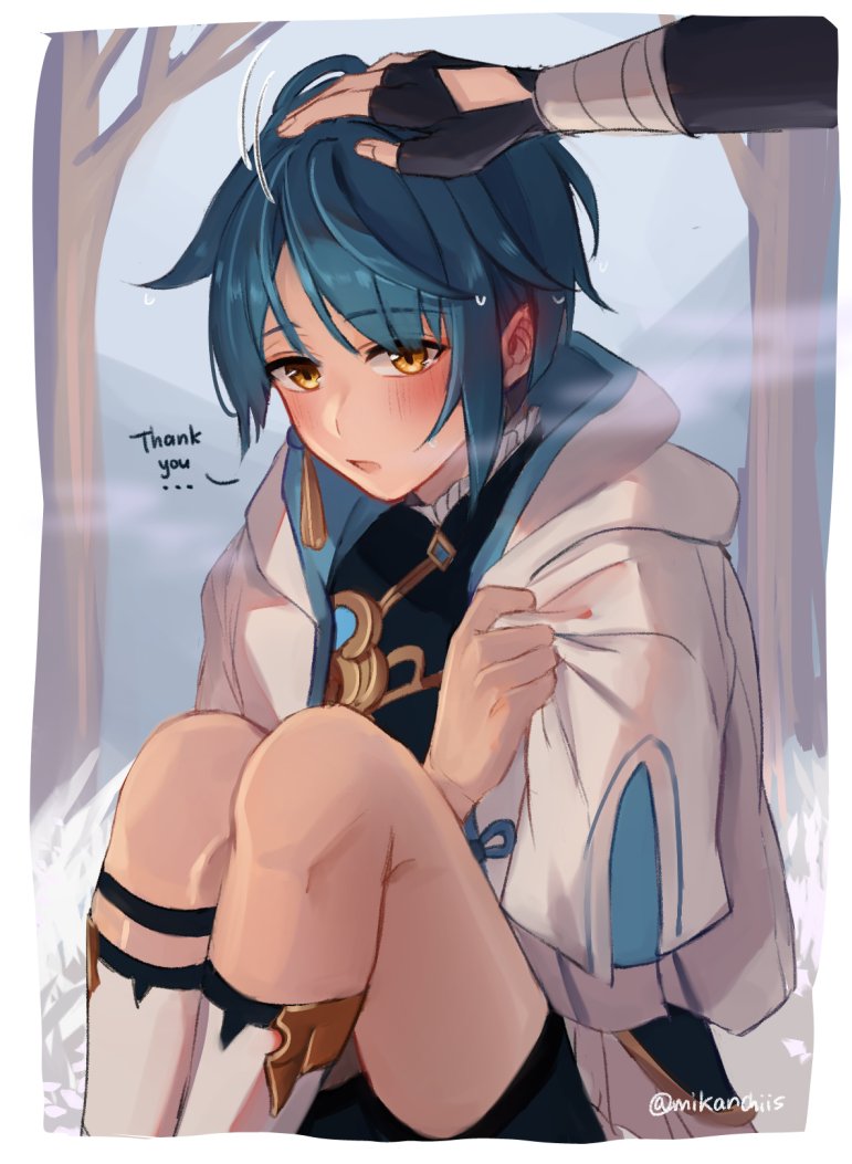 mikanchiis's tweet image. bf jacket  🧥💙
#xingyun #chongqiu