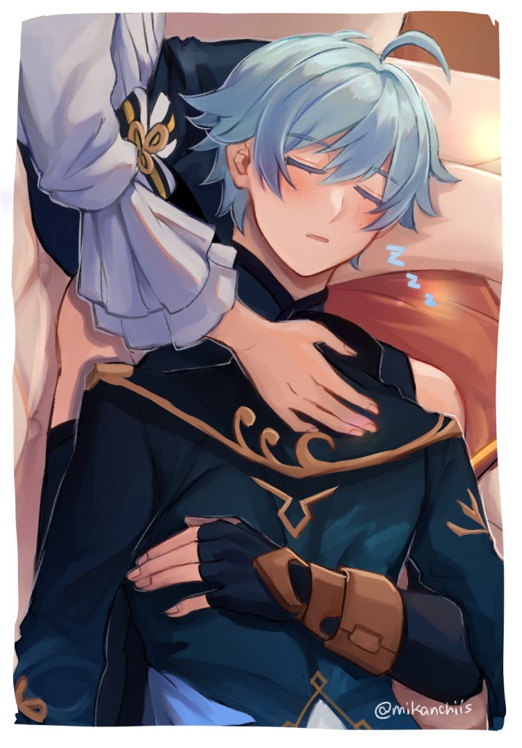 mikanchiis's tweet image. bf jacket  🧥💙
#xingyun #chongqiu