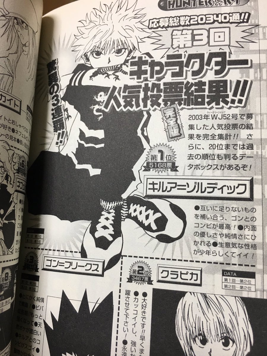 @sketchbookyou 作品内ではゴンの方がもてはやされてるけど作品外ではキルアの方がぶっちぎり人気あるから大丈夫!😚 