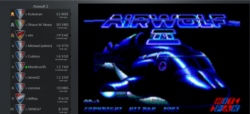 Tetris_Mickael's tweet photo. Amstrad, new score on Airwolf 2 by 🇫🇷 Mordicus35 : 12760
#BZHGames, #Amstrad, #CPC, #Amiga, #Atari, #Gamer, #RetroGaming, #RetroGames, #RetroGamer, #RetroGame, #HighScore, #indie, #videogames, #8bit, #scoring, #Airwolf2
https://t.co/iXbiDU45u7 https://t.co/bqkQbrdrqu