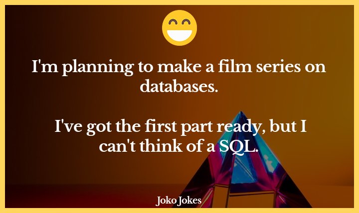 SQLGroup's tweet image. #sql #sqlfunny #funnysql #sqlmeme #sqlhumor