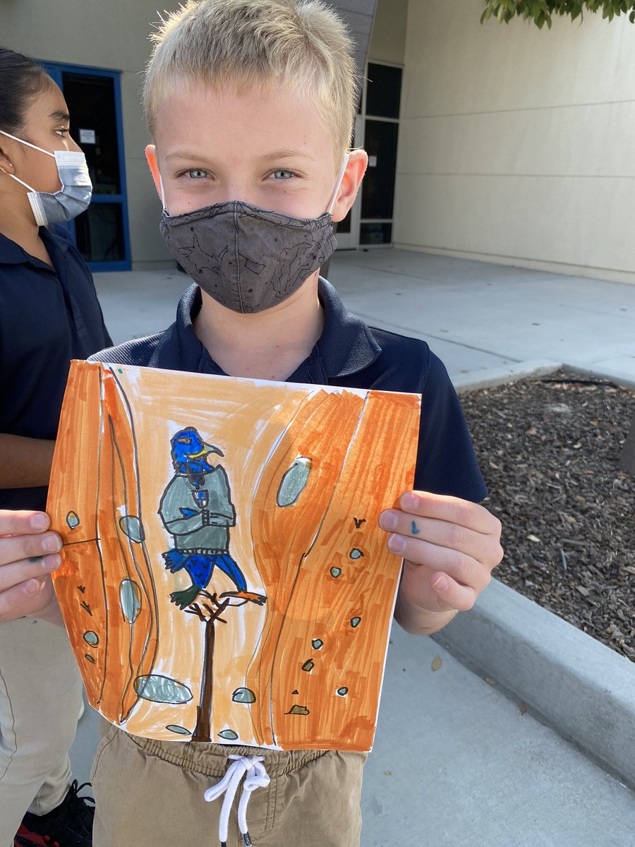 “Everest in the Grand Canyon” #WCSArt #WCSsecondgrade @westlakecharter #EveresttheExplorer