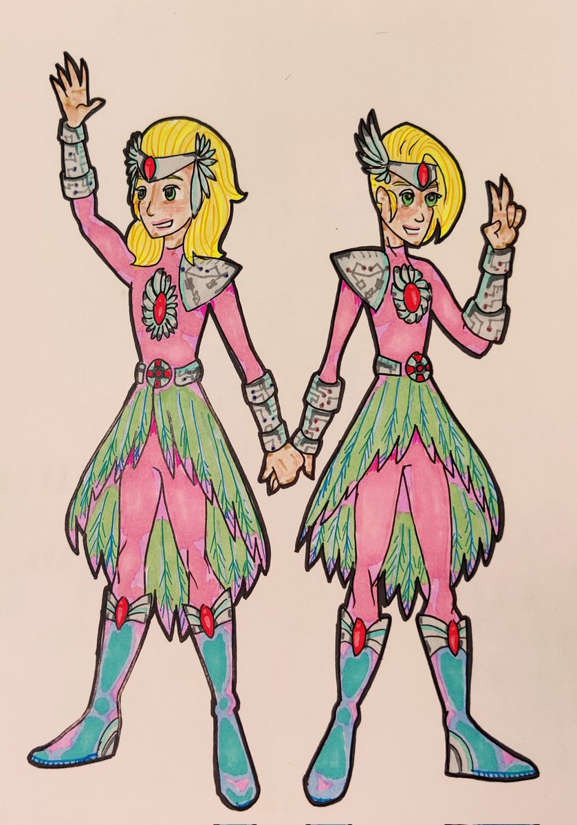 TheNightDusto's tweet photo. Royal Siblings Adam and Adora discover they alone have the power to protect Eternia from the forces of evil.
So by the Power & Honor of Greyskull they become #TheyRa and #ThemRa!! #MOTU #MOTUdrawingchallenge #AU #nonbinary https://t.co/XyVlNff6M8