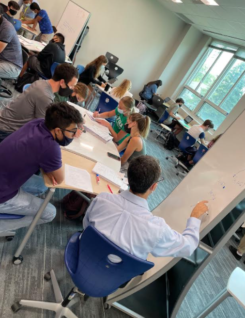 yorkmath's tweet photo. The Math Lab is picking up steam with the first round of unit assessments coming up. Students are reviewing, learning, and relearning. Teachers are supporting, reteaching, and mentoring. #YorkMathPLC #MathLab https://t.co/1tqvnIoAop