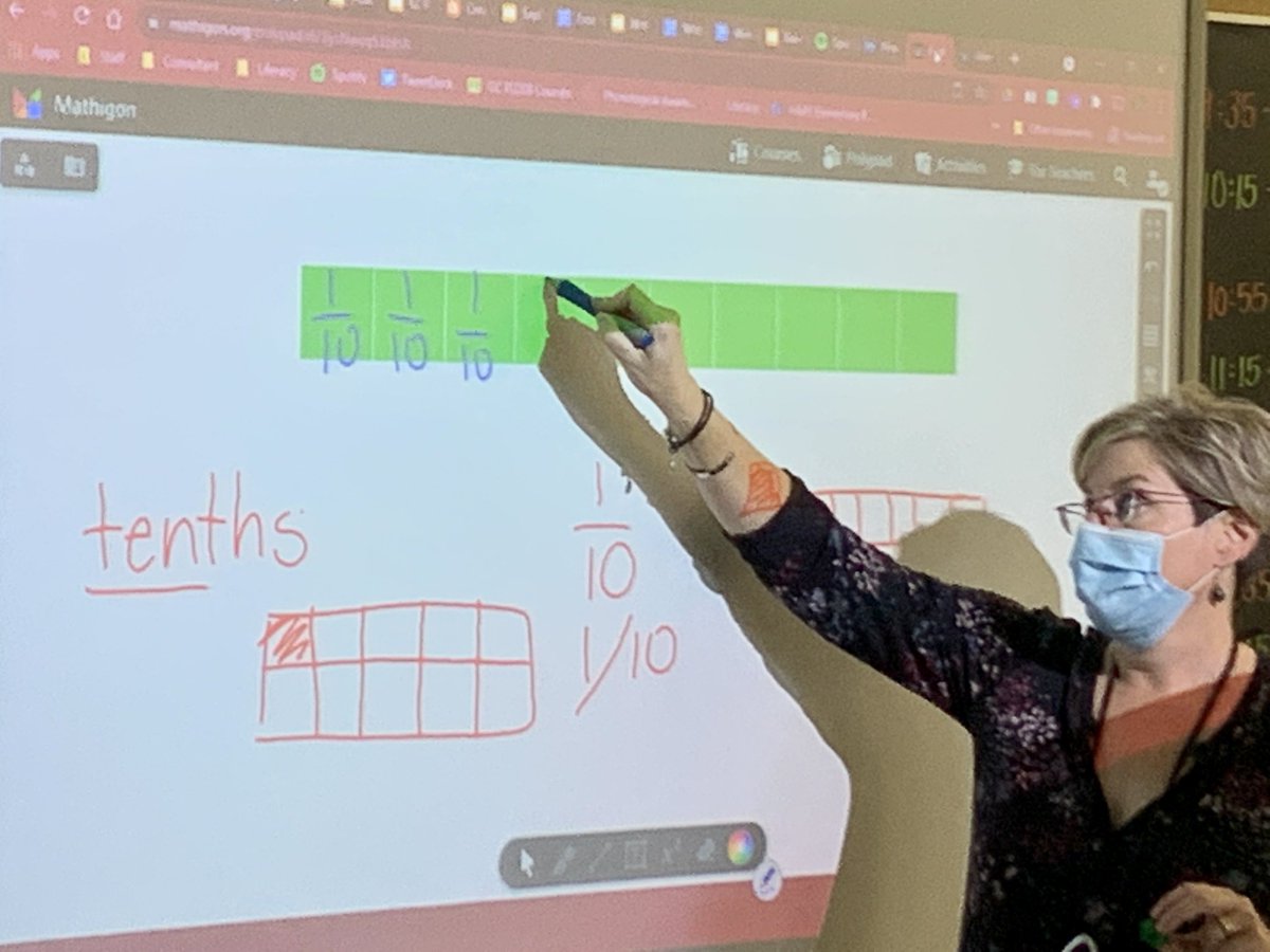 infoMariposaES's tweet image. Using @MathigonOrg in Mrs. Cunningham’s grade 5 class to make and record fractions. It was amazing to hear these three words as our students were working through their problems: “Mathematicians take risks.” 
@tldsbmath #tldsblearns