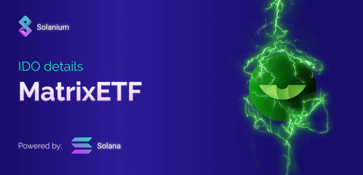 solanium_io's tweet photo. We're still early in this Solanium Marathon! 🔥
Announcing our next IDO @MatrixETF -  Next generation of ETFs, cross-chain enabled.

Project Page: https://t.co/Sbk0e0xKDI

Details: https://t.co/D0VUC11Jo4

$SLIM #SolaniumSummer https://t.co/cJP3rq7KgP
