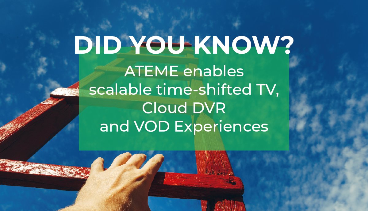 ateme_x's tweet photo. Did you know❓ #ATEME enables scalable, time-shifted TV, #CloudDVR and VOD experiences - allowing you to offer the on-demand experience on every screen, grow your services exponentially, and slash both your costs & environmental impact! 🌎 #SVOD #AVOD #OTT https://t.co/7YCsnmZ4zF https://t.co/avr4nSAGAc