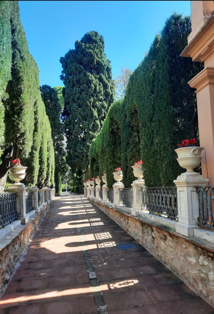 Uno de los paseos de los jardines de Monforte, fue trazado en el siglo XIX en corte neoclásico. En la ciudad de Valencia.