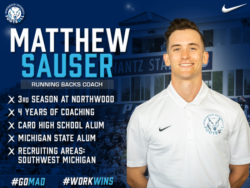 Running Backs Coach <a href="/Coach_Sauser/">Dodge Sauser</a> 

#TheWood #GoMAD #WorkWins