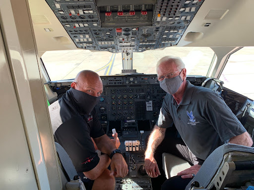 Captsully's tweet photo. 1/3 I was honored to visit the world's largest air tanker base at McClellan in Sacramento yesterday & meet the dedicated @CAL_FIRE, @AirNatlGuard, @USAFReserve and contractor professionals who are fighting the terrible wildfires in California, saving lives and whole communities. https://t.co/X0GvT7BdIl