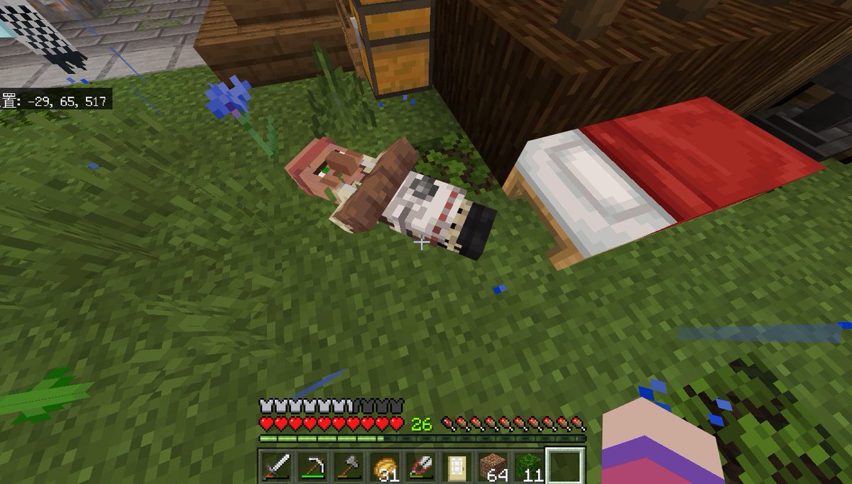 さくちゃん A Twitter マイクラ Minecraft ててて王国 家がもらえなかったからって地面で寝るのやめなさい さくちゃん A Twitter マイクラ Minecraft ててて王国 家がもらえなかったからって地面で寝るのやめなさい