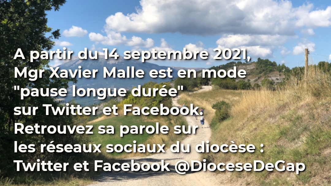 En mode pause longue durée sur les réseaux sociaux.
Abonnez vous à <a href="/DiocesedeGap/">Diocèse de Gap-Embrun</a>  sur TW et sur FB.
Explication diocesedegap.fr/mgr-malle-mode…