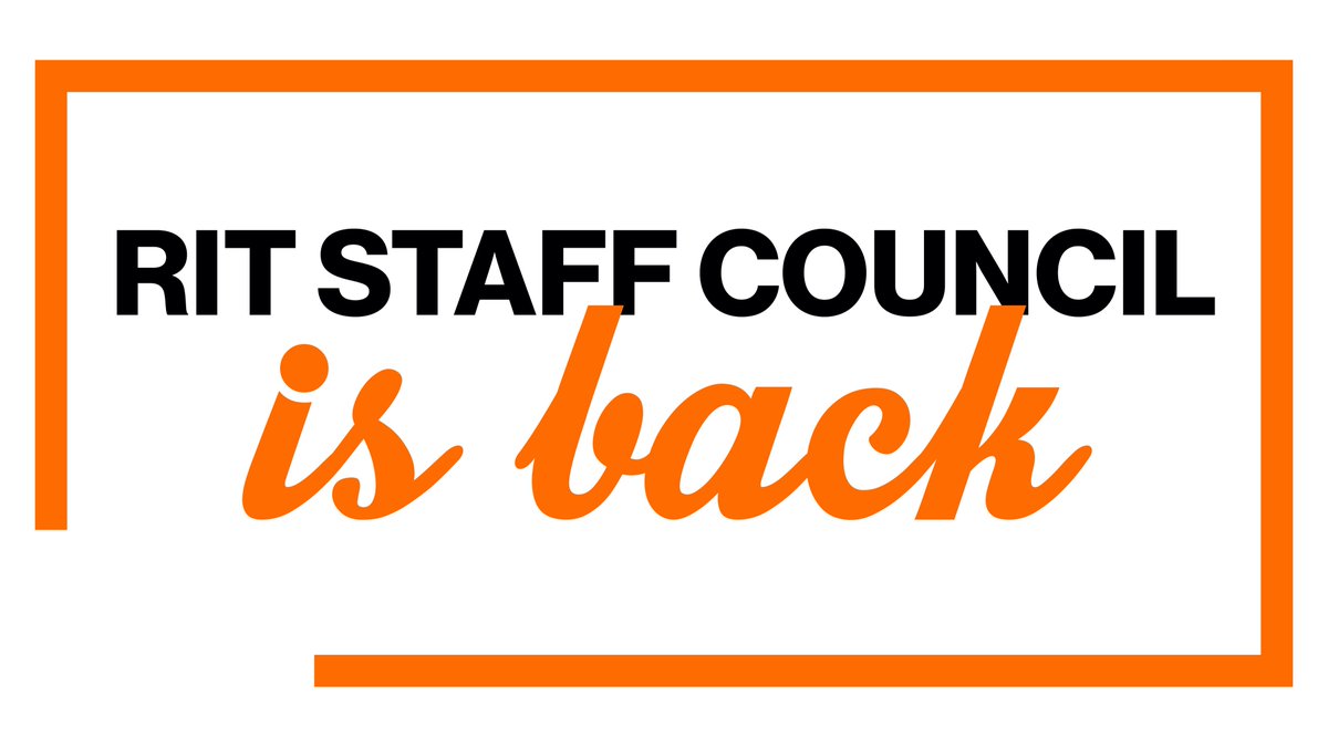 RITStaffCouncil's tweet photo. #RIT Staff Council is BACK and ready to serve our constituents this academic year! Be sure to follow us here and on our Facebook page to stay up to date. https://t.co/EF2uLl47ME