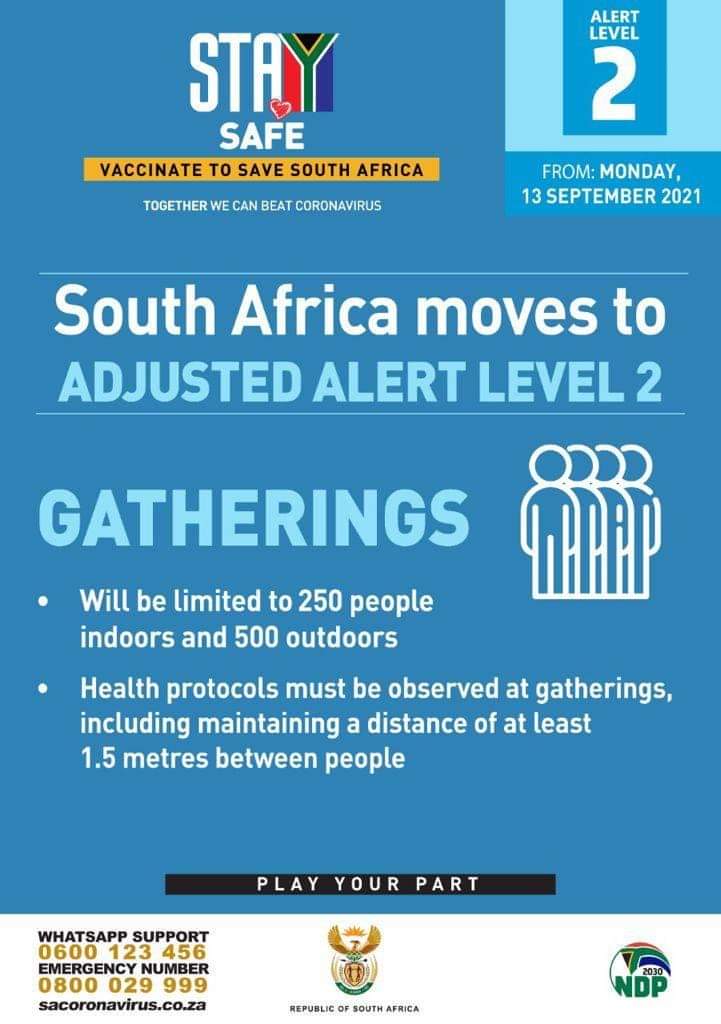 GP_CommSafety's tweet image. South Africa has moved to Adjusted Alert Level 2. #FlattenTheCurve #Level2Lockdown