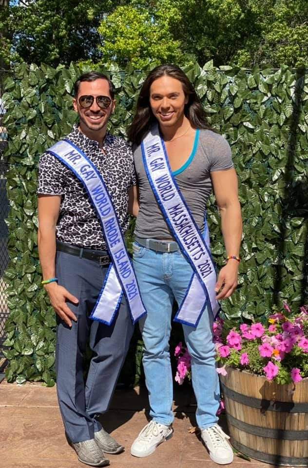 worcester_pride's tweet photo. Thank you to our Pride partners Mr. Gay World USA Organization for sending out two of their best representatives to Worcester, Massachusetts. Kresley Morales is the current Mr. Gay World Massachusetts and Richie DeFilippo is the current Mr. Gay Word Rhode Island. 👑🏳️‍🌈👑 https://t.co/fYiSshaRVu