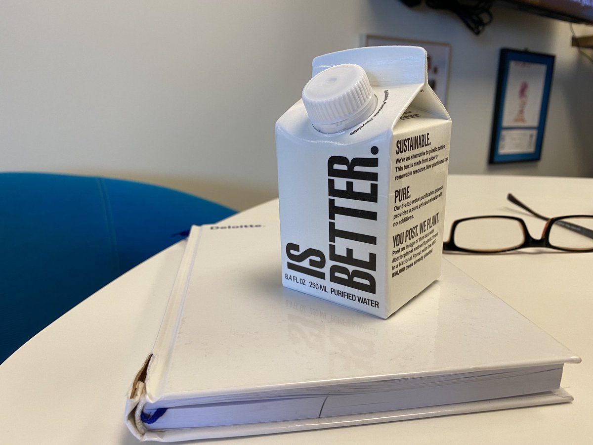 edward_d_thomas's tweet photo. Nice flight this morning on ⁦@AlaskaAir⁩.  Nice to know that this post will lead to the planting of two new trees. Thank you ⁦@boxedwater⁩ https://t.co/y8fGHU0IfS