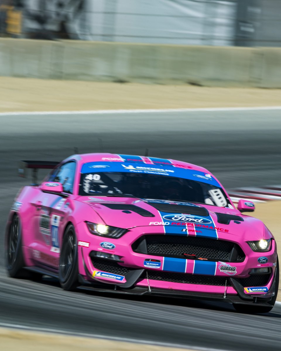FordRacing's tweet image. Who says pink can’t be powerful? #FordMustang 
 
📸: @RaceMSM