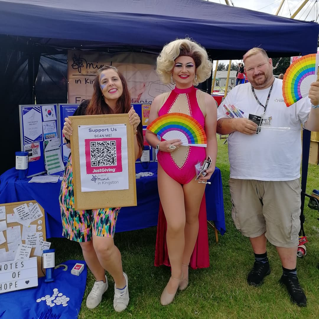 MindinKingston's tweet photo. We had a wonderful time @FestShyne this weekend. It was great to chat to so many of you about mental health and the importance of prioritising wellbeing. A huge thank you to Shyne for having us, to everyone who donated and to those who wrote #notesofhope to our benefeciaries 💙 https://t.co/kfE3aQUDCA
