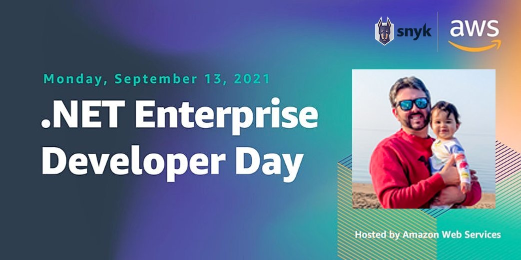 dotnetonAWS's tweet photo. Starting in 5 minutes ->
'Securely building and deploying a website written in https://t.co/Hc3Bl5nilZ using Rider, AWS CodePipeline and Snyk'
Join us - https://t.co/bOraPKd56i
#dotNETonAWS #dotNET #dotNETEDD https://t.co/jq754mguH7
