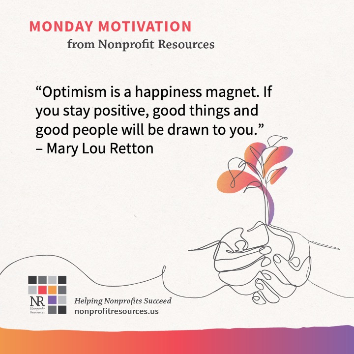 nonprofitstaff's tweet image. 💫What's your #MondayMotivation mood? 💫Let's start off the week on a positive note! Staying positive can go a long way &amp;amp; make a huge difference for you and those around you - no matter where you are or what you do.

Tag someone below to share a little extra dose of positivity 🤗