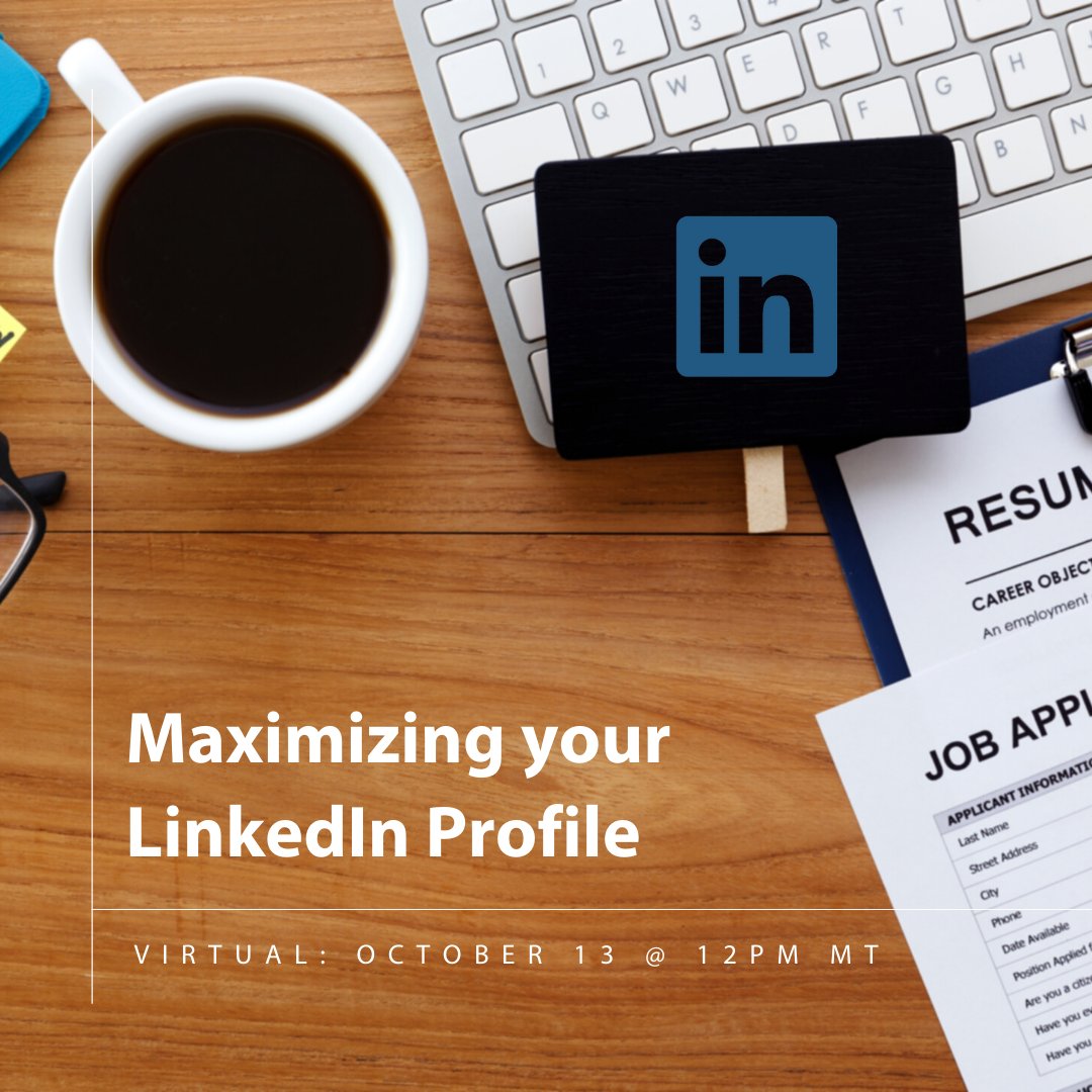 WICTRM's tweet photo. Learn how to maximize your LinkedIn profile with tips on how to craft a strong headline and grow your personal brand presence on the platform.

Register for the October 13 webinar today! #wictrockymountain

https://t.co/OogwAxGZge https://t.co/nCXJoWi1Rg