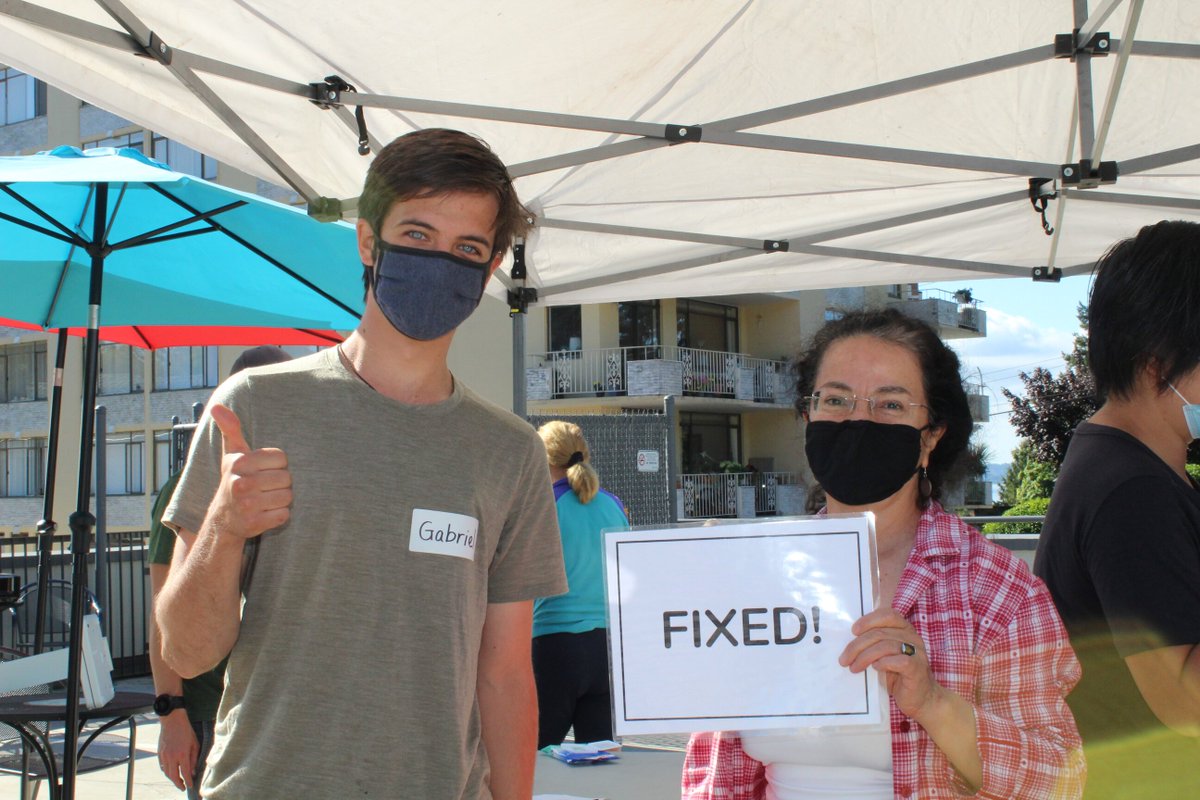 #DYK 6 out of 10 items brought into #RepairCafes get repaired.  Experience the magic at our next event.  Register today bit.ly/3yLxjLD

10-2:30 | Sat. Sep. 18 | West Van Library

#SeasonFinale #RepairIsCare #WestVan